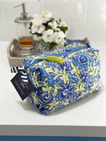 LCA Cosmetic/Toiletry Bag  Lime & Blue - MED