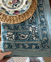 LCA Tablecloth (270 x 180cm) Indigo blue and white floral