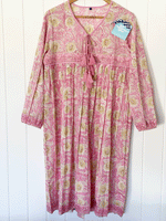 LCA Summer Dress - Sleeeves (Pink) Size M