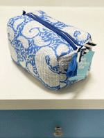 LCA Cosmetic/Toiletry Bag - MED (Blue Paisley)
