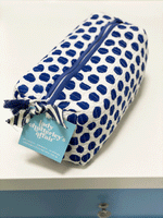 LCA Cosmetic/Toiletry Bag- LARGE (Blue Spot)