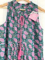 LCA Summer Dress - Sleeveless (Magenta & Teal) Size M
