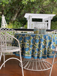 LCA Round Tablecloth - Blue & Green Floral
