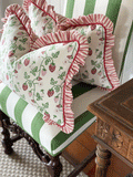 LCA Custom Cushion- Strawberry Ruffle