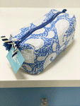 LCA Cosmetic/Toiletry Bag - LARGE (Blue Paisley)